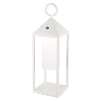 Lampa zewnętrzna LED "Santorin" w kolorze białym - wys. 47 cm