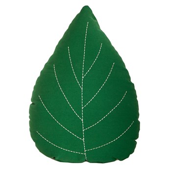 Poduszka "Leaf" w kolorze zielonym - (D)45 x (S)35 cm