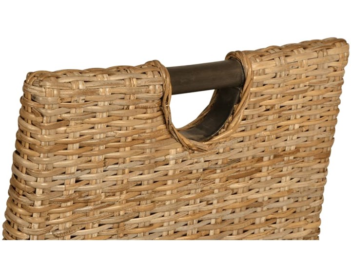 vidaXL Krzesła do jadalni, 4 szt., rattan Kubu i drewno mango Głębokość 46 cm Głębokość 57 cm Szerokość 46 cm Wysokość siedziska 45 cm Wysokość 96 cm Pomieszczenie Jadalnia