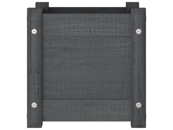 vidaXL Donica ogrodowa, szara, 31x31x31 cm, drewno sosnowe Kwadratowy Kategoria Donice ogrodowe