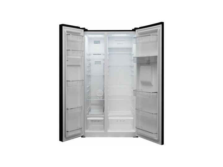 Lodówka AMICA FY5119.3DFBX Side by Side No frost 177cm Czarna Kolor Czarny Dwudrzwiowe Kategoria Lodówki