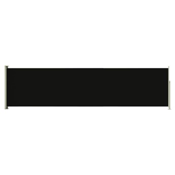 vidaXL Wysuwana markiza boczna na taras, 160 x 600 cm, czarna