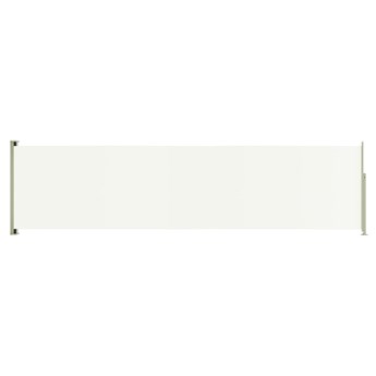 vidaXL Wysuwana markiza boczna na taras, 160 x 600 cm, kremowa