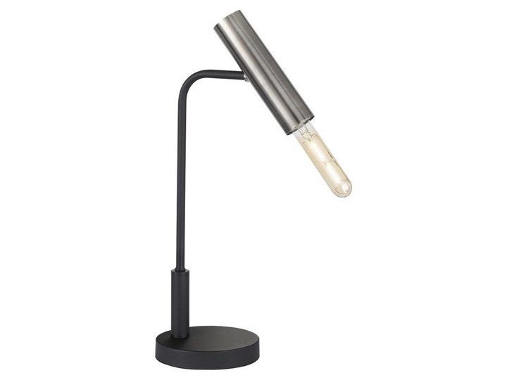Fischer & Honsel 50214 - Lampa stołowa DEAN 1xE27/25W/230V Metal Chrom Wysokość 48 cm Kategoria Lampy stołowe Kolor Czarny