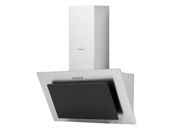 Okap kuchenny kominowy 60cm Inox czarny BT209 Okap wyspowy Szerokość 59,5 cm Sterowanie Elektroniczne Okap do zabudowy Okap kominowy Sterowanie Mechaniczne