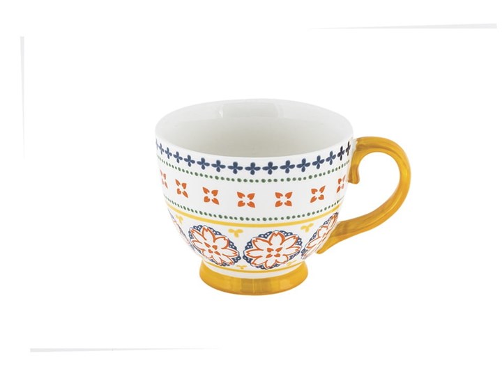Zestaw 2 porcelanowych filiżanek Villa Altachiara Gardeny Porcelana Kategoria Filiżanki Kolor Żółty
