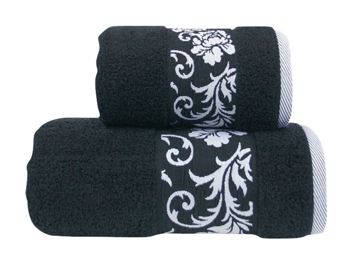 Ręcznik bawełniany Greno ciemno-popielaty RFO-05 Bawełna Kategoria Ręczniki 70x140 cm 50x90 cm Kolor Czarny