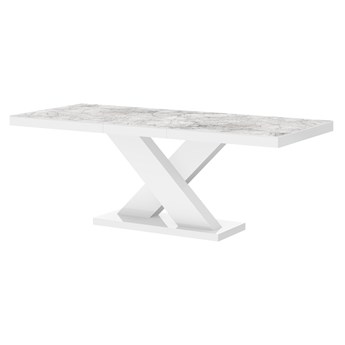 Marmurowy stół do jadalni Xenon marmur/biały