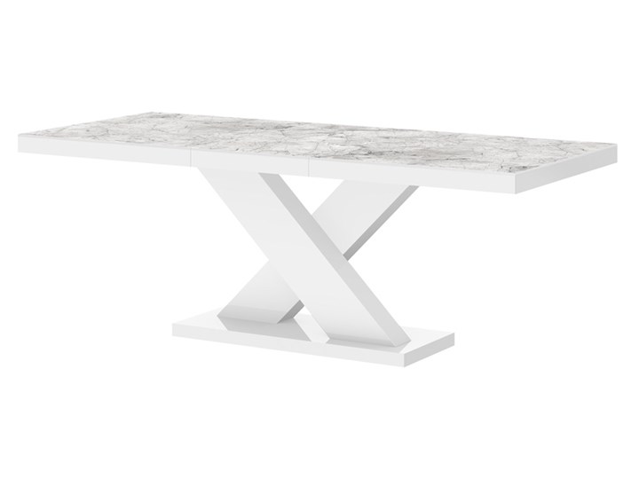 Marmurowy stół do jadalni Xenon marmur/biały Płyta MDF Kategoria Stoły kuchenne