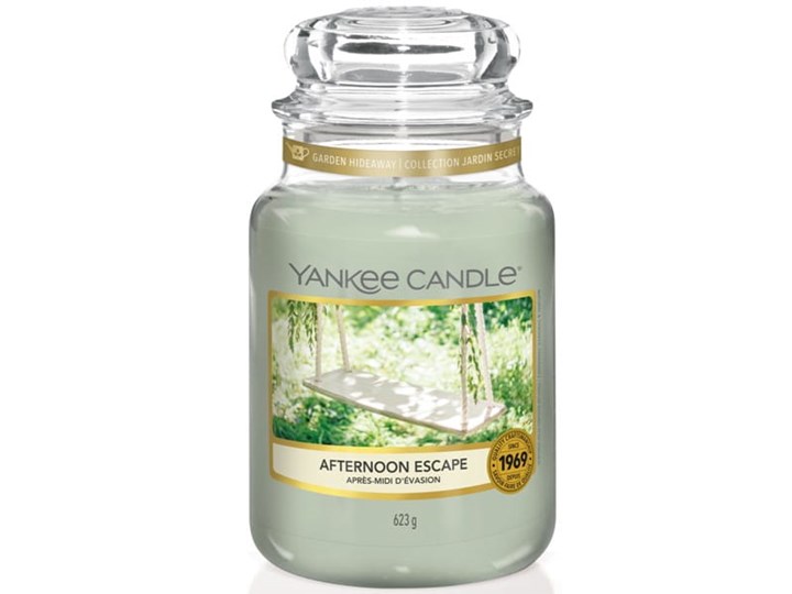Świeca zapachowa Yankee Candle DUŻA - Afternoon Escape Kategoria Świeczniki i świece Kolor Zielony