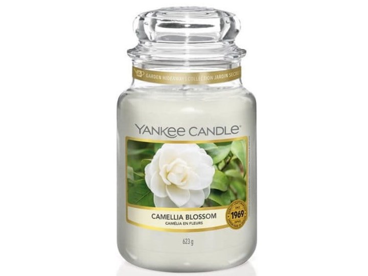 Świeca zapachowa Yankee Candle DUŻA - Camelia Blossom Kategoria Świeczniki i świece
