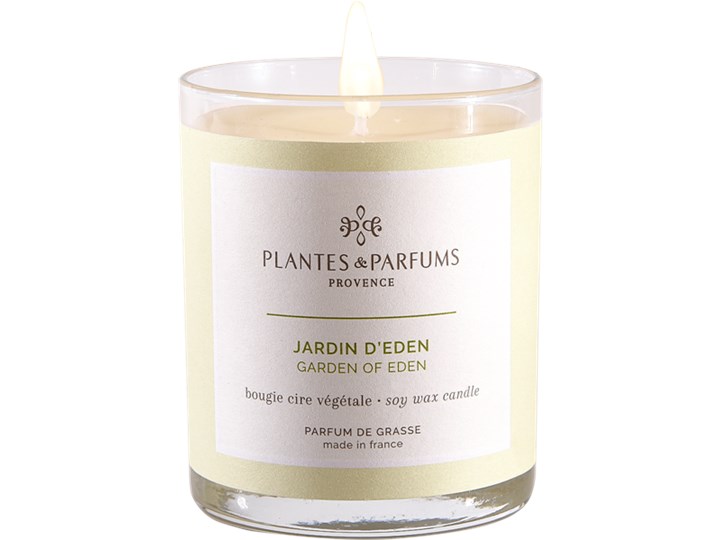 Świeca zapachowa perfumowana 180g - Garden of Eden - Ogrody Edenu Szkło Kategoria Świeczniki i świece