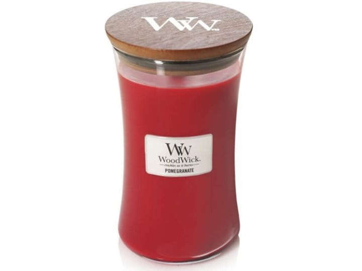 Świeca zapachowa WoodWick Core L - Pomegranate Podgrzewacz Drewno Kategoria Świeczniki i świece Kolor Czerwony