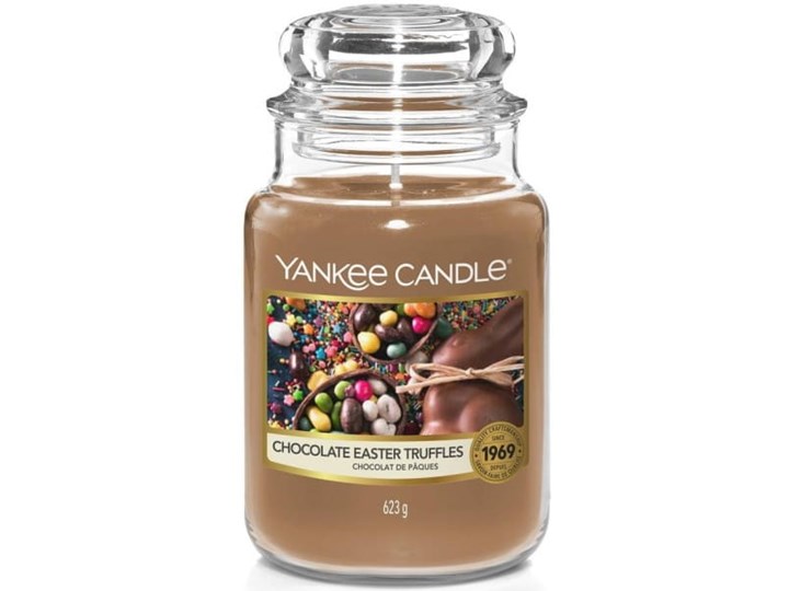 Świeca zapachowa Yankee Candle DUŻA - Chocolate Easter Truffles Kategoria Świeczniki i świece