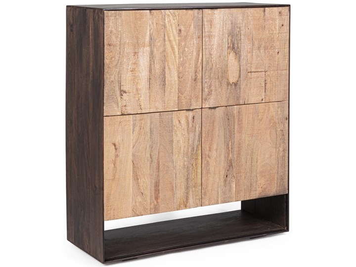 Szafa Gunter 100x110 cm drewniana Drewno Kategoria Szafy do garderoby Kolor Brązowy