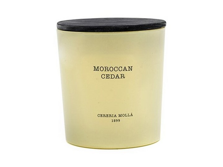 Świeca XL 600gr. Moroccan Cedar,Cereria Molla Szkło Świeca zapachowa Kategoria Świeczniki i świece Kolor Beżowy