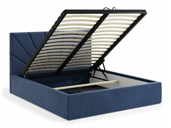 AMDK Łóżko Slim IV 180x200 ze stelażem i pojemnikiem na pościel tapicerowane Łóżko tapicerowane Drewno Tkanina Rozmiar materaca 180x200 cm