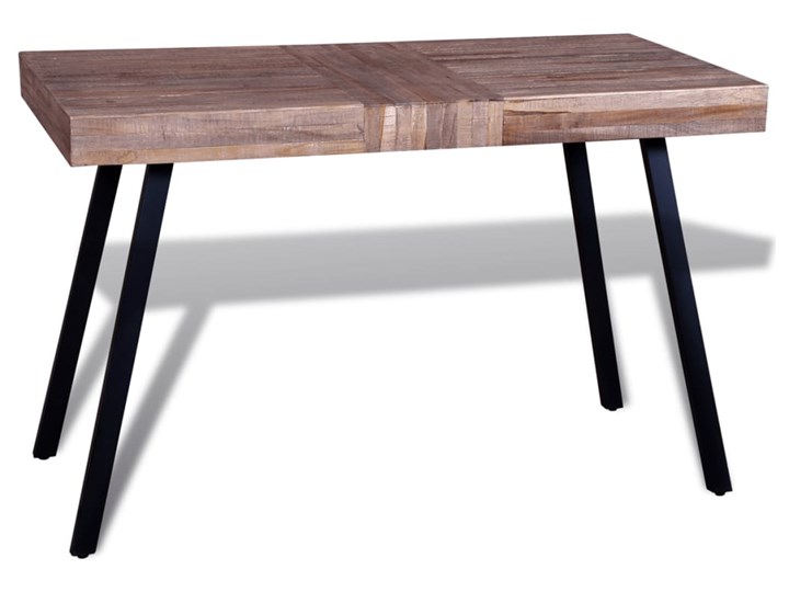 vidaXL Stół z odzyskanego drewna tekowego Wysokość 76 cm Drewno Liczba miejsc Do 4 osób