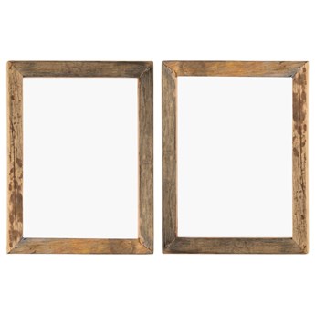 vidaXL Ramki na zdjęcia, 2 szt., 50x60 cm, drewno z odzysku i szkło