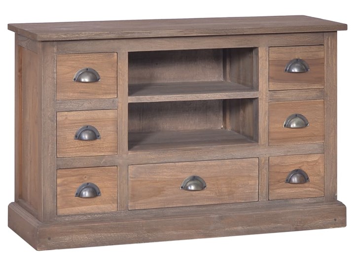 vidaXL Komoda, 90 x 30 x 58 cm, lite drewno tekowe Szerokość 105 cm Wysokość 90 cm Z szufladami Styl Tradycyjny
