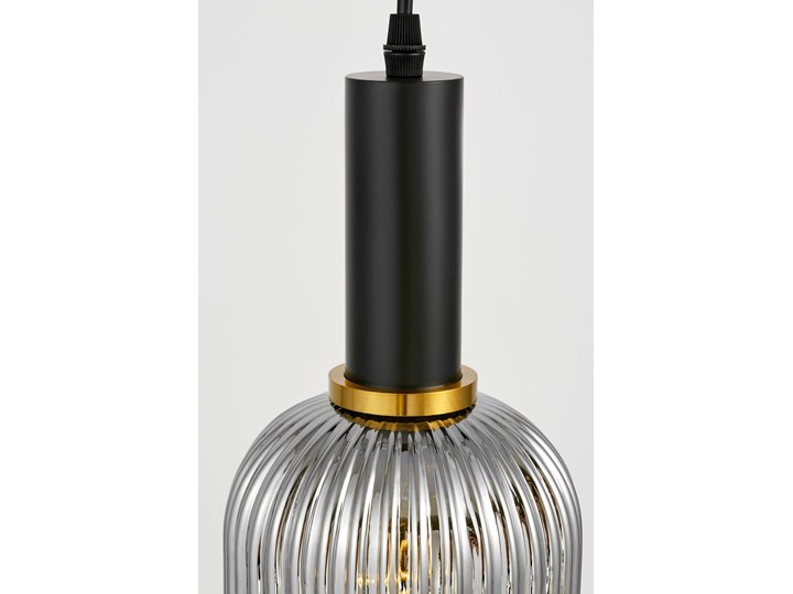 LAMPA WISZĄCA LOFT DYMIONA RICO Szkło Lampa z abażurem Lampa z kloszem Mosiądz Metal Styl Nowoczesny