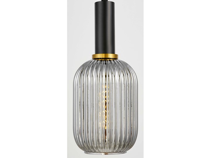 LAMPA WISZĄCA LOFT DYMIONA RICO Lampa z kloszem Metal Styl Industrialny Lampa z abażurem Szkło Mosiądz Ilość źródeł światła 1 źródło