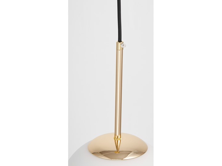 NOWOCZESNA LAMPA WISZĄCA ZŁOTA FREDICA D20 Lampa z kloszem Szkło Metal Lampa z abażurem Pomieszczenie Salon