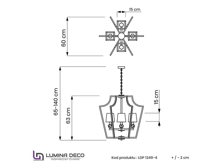 NOWOCZESNA LAMPA WISZĄCA ZŁOTA Z BIAŁYMI ABAŻURAMI MONTERO LUMINA DECO Lampa z abażurem Kryształ Lampa z kloszem Metal Tkanina Lampa z kryształkami Kategoria Lampy wiszące