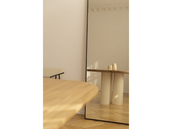 Stół drewniany object055 Wysokość 76 cm Drewno Stal Pomieszczenie Stoły do jadalni