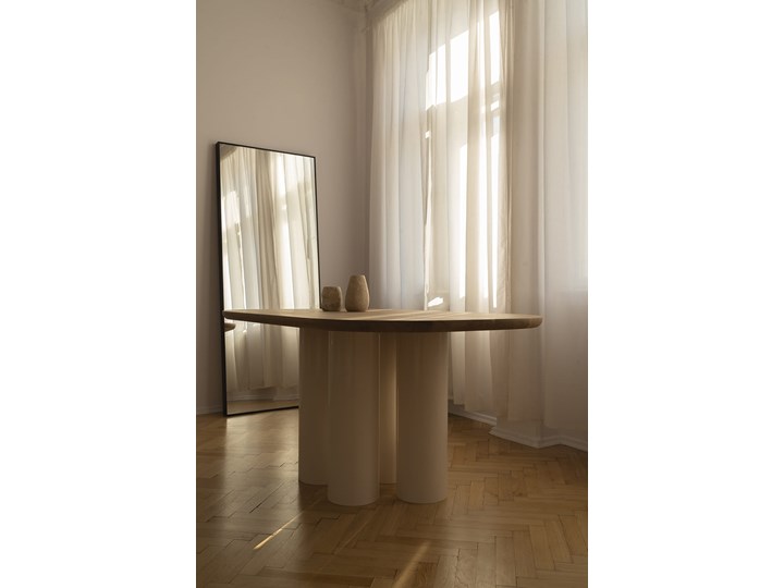 Stół drewniany object055 Wysokość 76 cm Pomieszczenie Stoły do jadalni Stal Drewno Kategoria Stoły kuchenne
