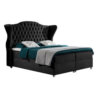 Nowoczesne i wygodne łóżko kontynentalne z możliwością wyboru tkaniny i materaca - VILLA / Riviera 100