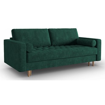 Sofa 3-osobowa z funkcją spania GOBI butelkowa zieleń
