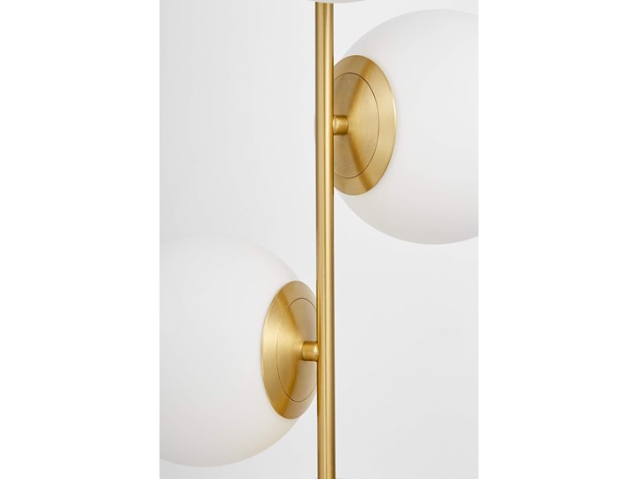 NOWOCZESNA LAMPA WISZĄCA MOSIĘŻNA STELVIO W4 Kategoria Lampy wiszące Mosiądz Lampa z abażurem Szkło Lampa z kloszem Metal Styl Nowoczesny