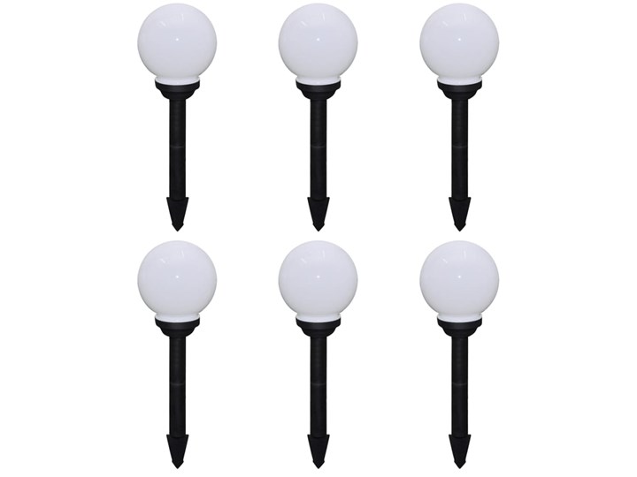 vidaXL Lampy do oświetlenia ścieżki, 6 szt, LED, 20 cm, ze szpikulcami Lampa solarna Lampa LED Kategoria Lampy ogrodowe