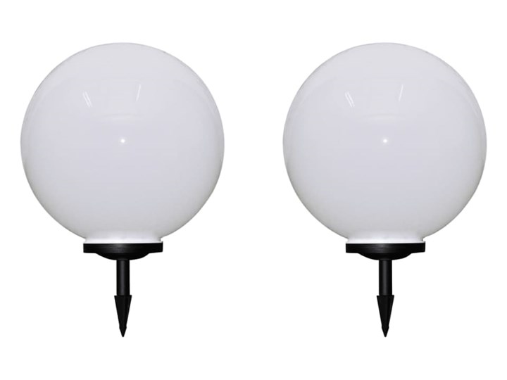 vidaXL Lampy do oświetlenia ścieżki, 2 szt, LED, 50 cm, ze szpikulcami Lampa LED Kategoria Lampy ogrodowe Lampa solarna Kolor Biały
