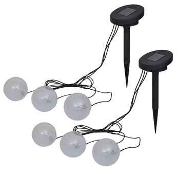 vidaXL Pływające lampy LED do oczka wodnego i basenu, 6 szt.