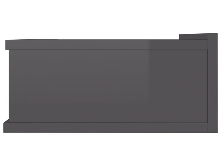 vidaXL Wiszące szafki nocne, 2 szt., wysoki połysk szare, 40x30x15 cm Uniwersalne Głębokość 30 cm Płyta laminowana Płyta meblowa Płyta MDF Szerokość 40 cm Pomieszczenie Sypialnia