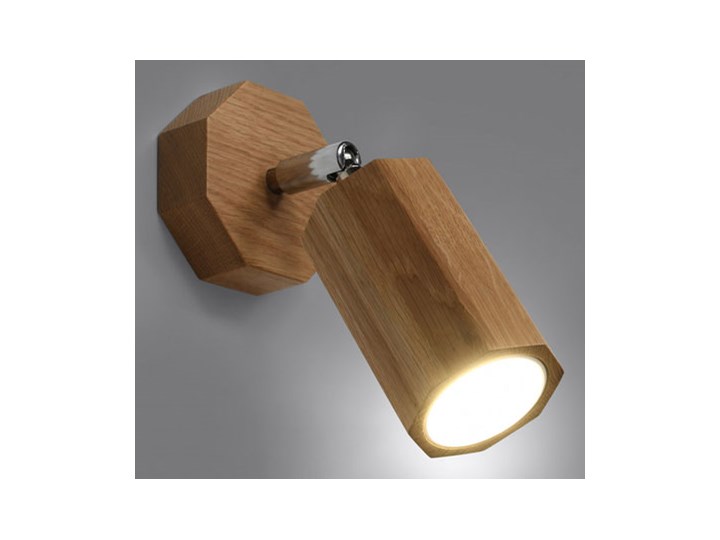 Drewniany loftowy kinkiet ruchomy - S472-Zeros Kinkiet LED Styl Industrialny Drewno Styl Skandynawski