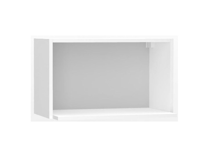 Biała górna szafka kuchenna na mikrofalę - Erissa 6X 60 cm Szafka wisząca Płyta MDF Drewno Regał Metal Kolor Biały