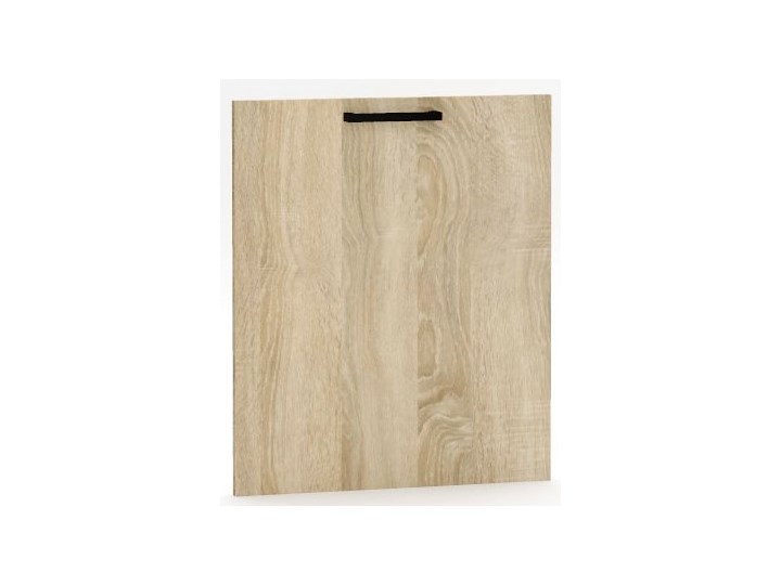 Front z czarnym uchwytem do zmywarki dąb sonoma - Erissa 19X 60 cm Metal Do zabudowy Drewno Regał Szafka wisząca Płyta MDF Kategoria Szafki kuchenne