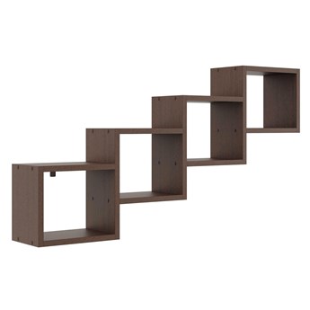 Minimalistyczna półka wisząca wenge - Ritta