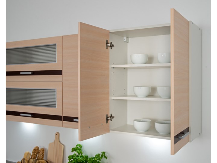 Górna szafka kuchenna - Lungo 6X Płyta MDF Szafka wisząca Drewno Kategoria Szafki kuchenne