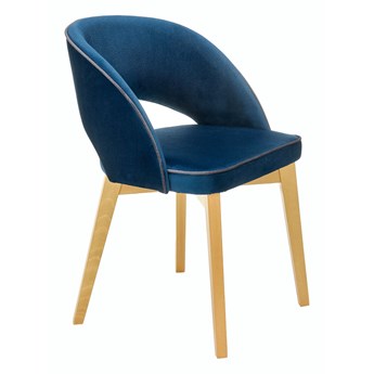 Niebieskie krzesło w stylu skandynawskim - Sidal