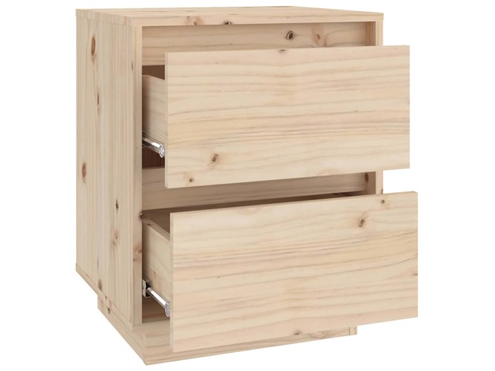 vidaXL Szafka nocna, 40 x 35 x 50 cm, lite drewno sosnowe Kategoria Szafki i regały Sosna Szerokość 40 cm Nocne Głębokość 35 cm Uniwersalne Pomieszczenie Sypialnia
