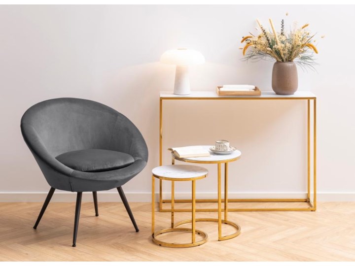 Konsola glamour Alisma biały marmur/złoty Z szufladą Metal Szkło Głębokość 26 cm Wysokość 81 cm Szerokość 110 cm Kategoria Konsole