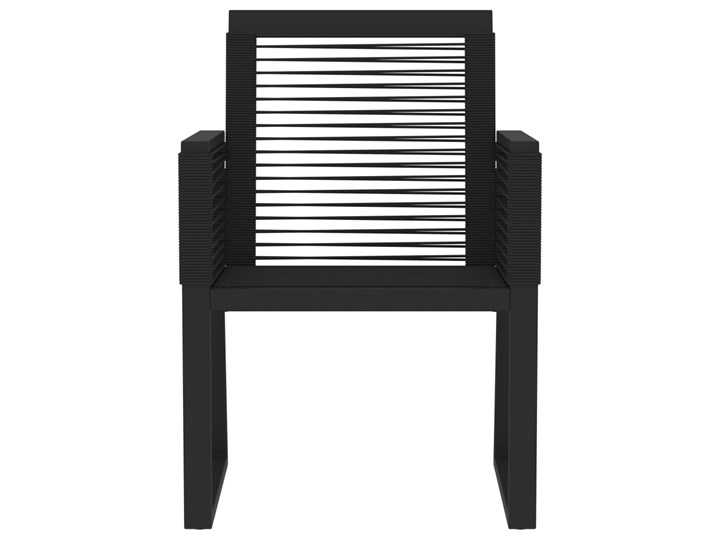 vidaXL 5-częściowy zestaw mebli ogrodowych, czarny Stal Stoły z krzesłami Rattan Zawartość zestawu Krzesła