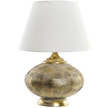 Lampa na stół metalowa złota wys 43 cm