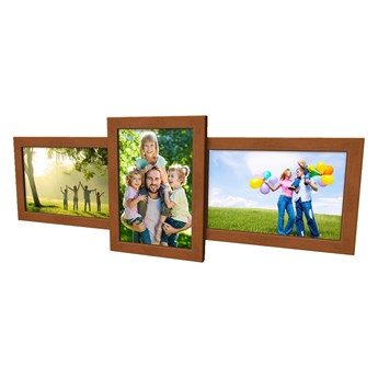 Multirama Olivia 3D 303 Ramka na zdjęcia 10x15 : Kolor - średni brąz, Rozmiar ramki - 10x15 cm