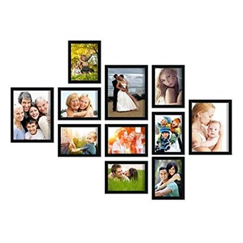 Multirama Emily na 11 zdjęć z szablonem : Kolor - czarny szczotkowany, Rodzaj szybki - pleksi