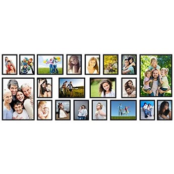 Multirama Emily na 20 zdjęć z szablonem : Kolor - czarny szczotkowany, Rodzaj szybki - pleksi